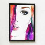 شاسی طرح انتزاعی نقاشی چهره | کد SE107
