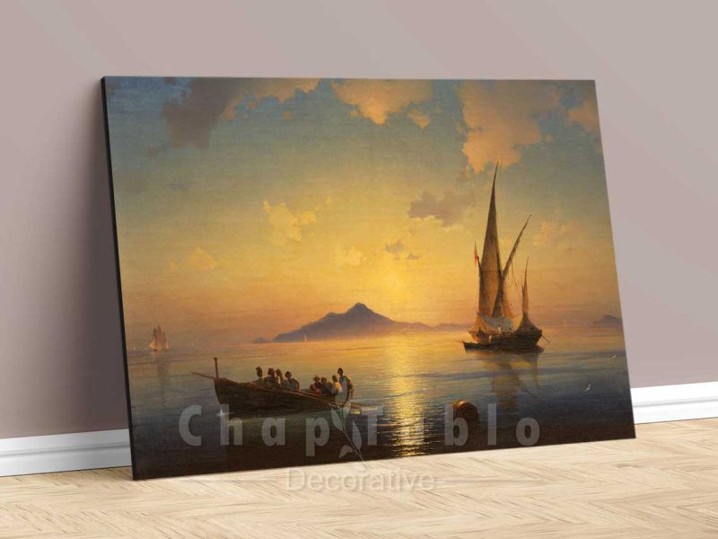 تابلو-شاسی-نقاشی-Bay-of-Naples-اثر-ivan-aivazovsky